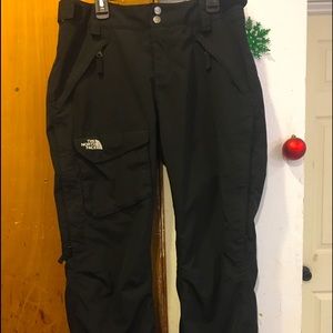 Black ski snow pants